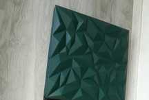 Panel  scienny  styropianowy  24 zielony