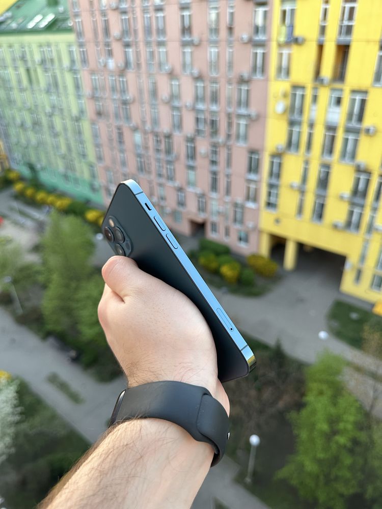 94% Аккум Идеал iPhone 12 Pro 128Gb Pacific Blue Neverlock Айфон про