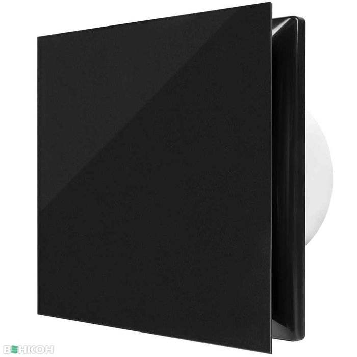 Вентилятор ВЕНТС АЙС Чорний Сапфір 100, безшумний з клапаном