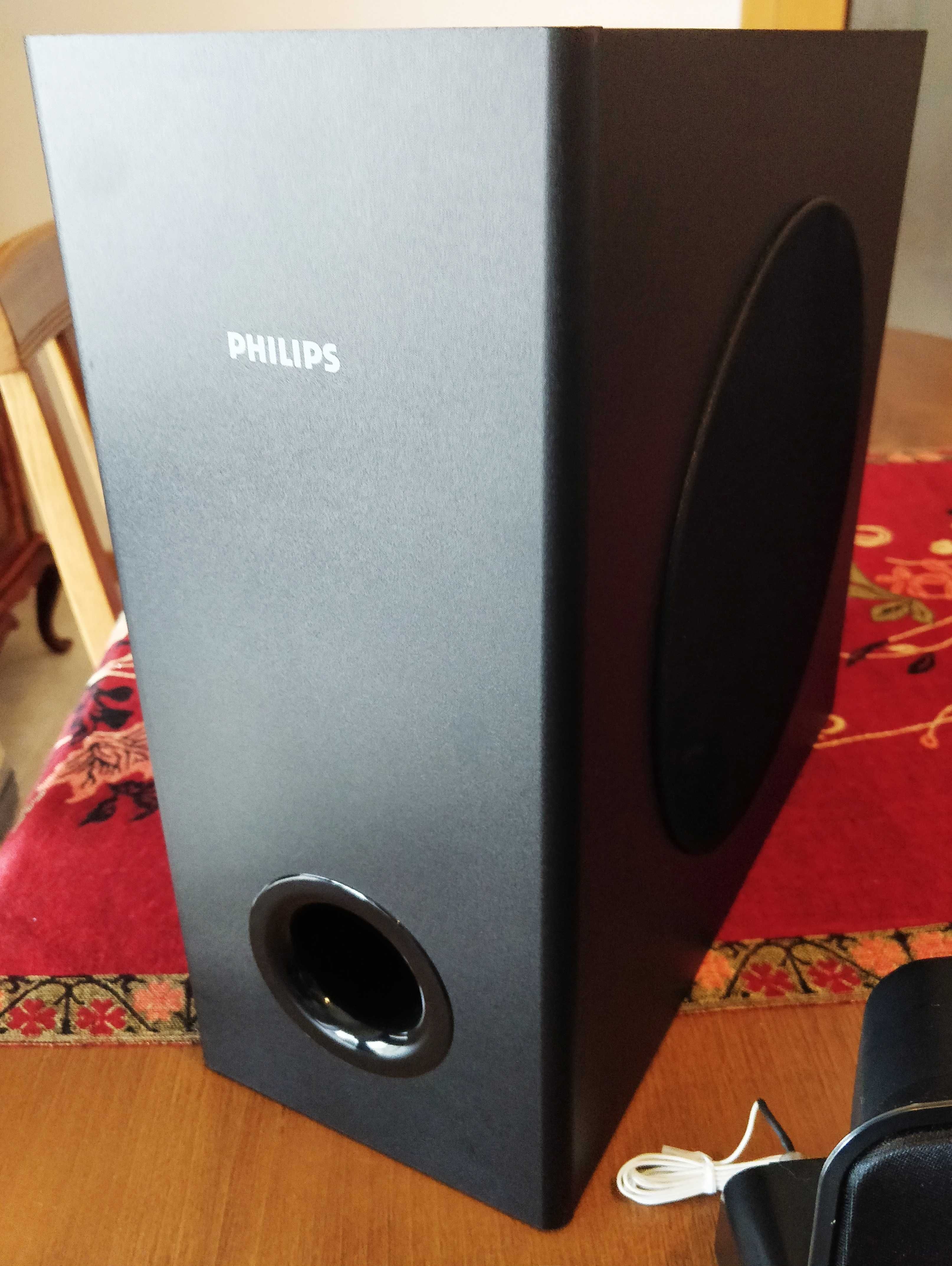 Vendo kit completo Home Cinema 5.1 com amplificador (marca Philips)