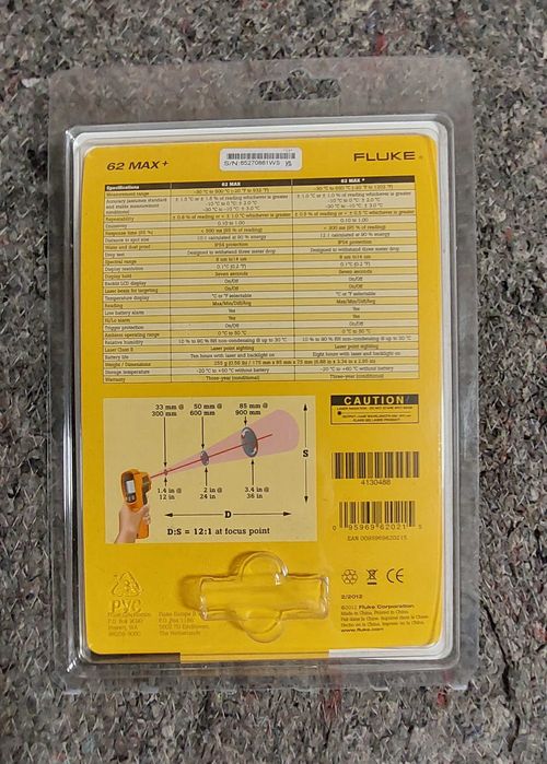 Пирометр Fluke 62 MAX+ от -30°C до 650°C.