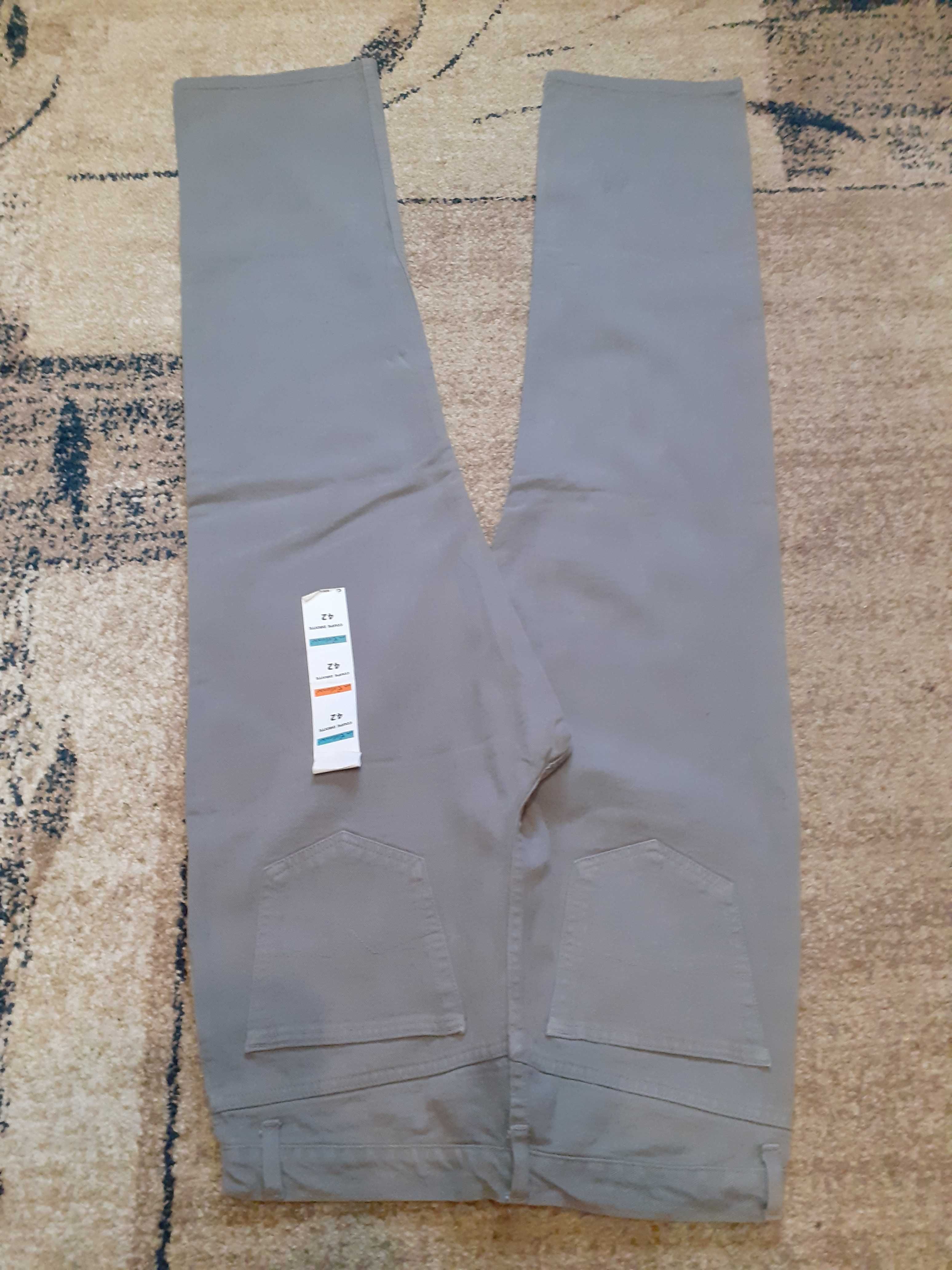 NOWE spodnie jensowe męskie (ROZMIAR 33) (SZARE)