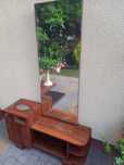 Tremo drewniane lustro prl z 1959 roku