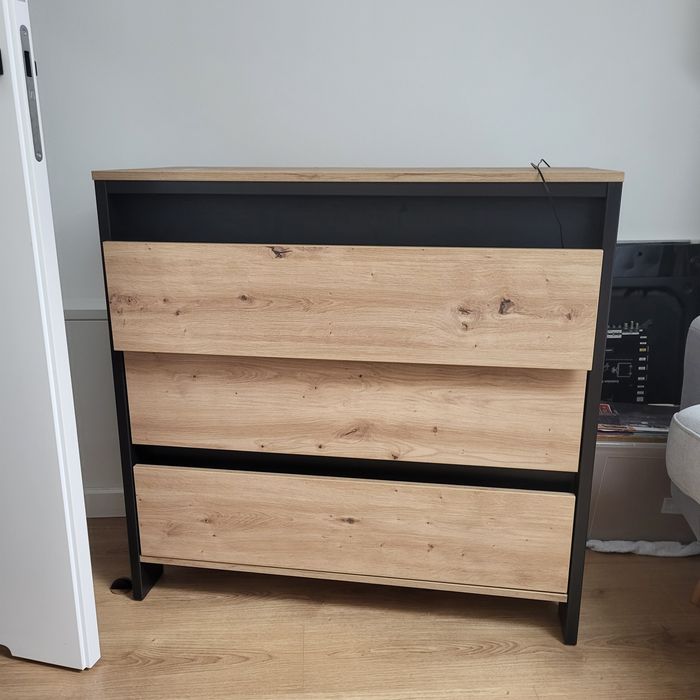 Komoda z 3 szufladami i ledami
