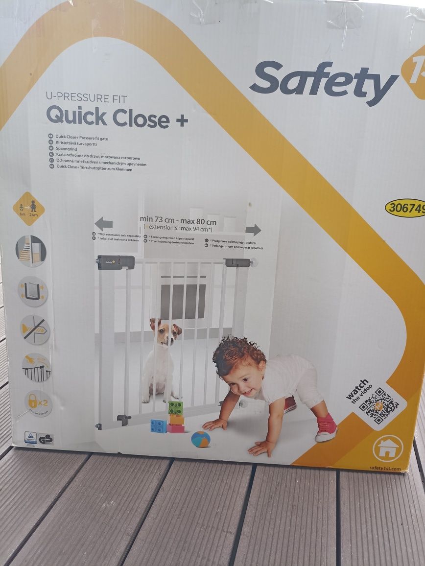 Bramka Quick Close + przedłużenie mocowana rozporowo