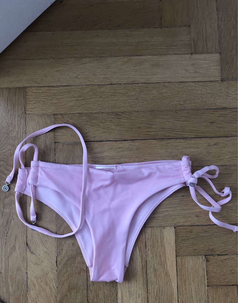 Dół od bikini, majtki pudrowy róż H&M XS