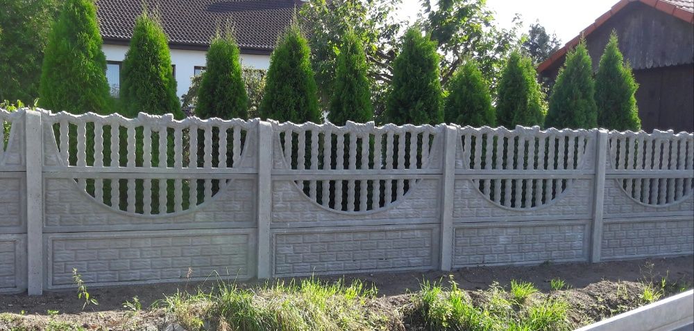 PROMOCJA Ogrodzenie Betonowe płot betonowy Dwustronne I jednostronne