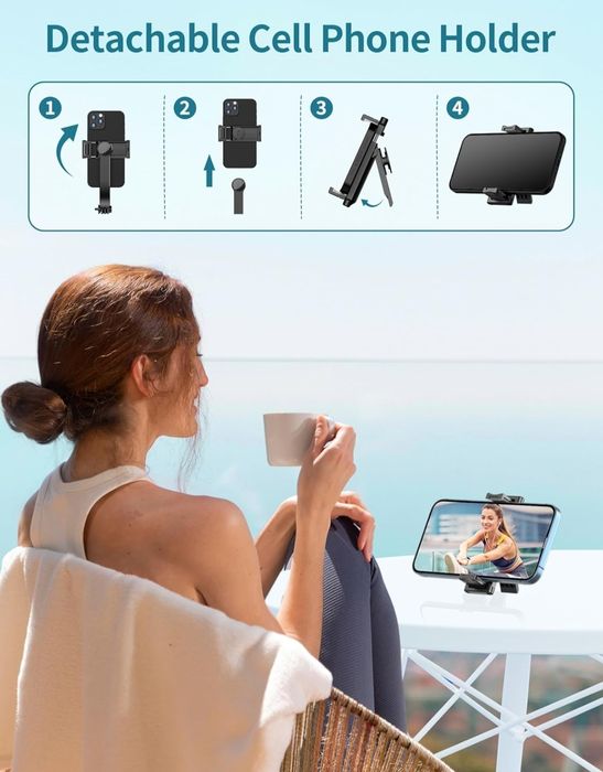 Selfie Stick, 41'' rozkładany statyw na telefon z uchwytem