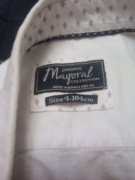 Camisa branca Mayoral 4 anos