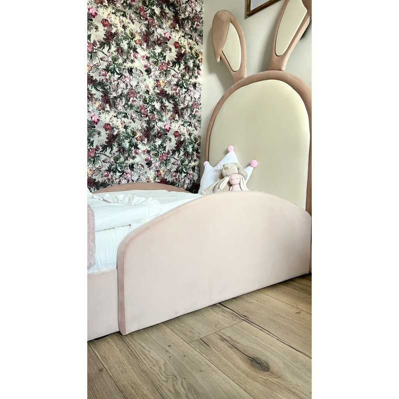 Łóżko dla dziecka KRÓLIK pojedyncze tapczan sofa króliczek róż! 90