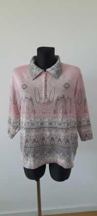Różowy sweter bluzka Districk L