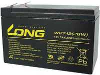 Аккумулятор для ИБП, UPS: LONG (WP7-12) 12V 7 Ah 151х65х100