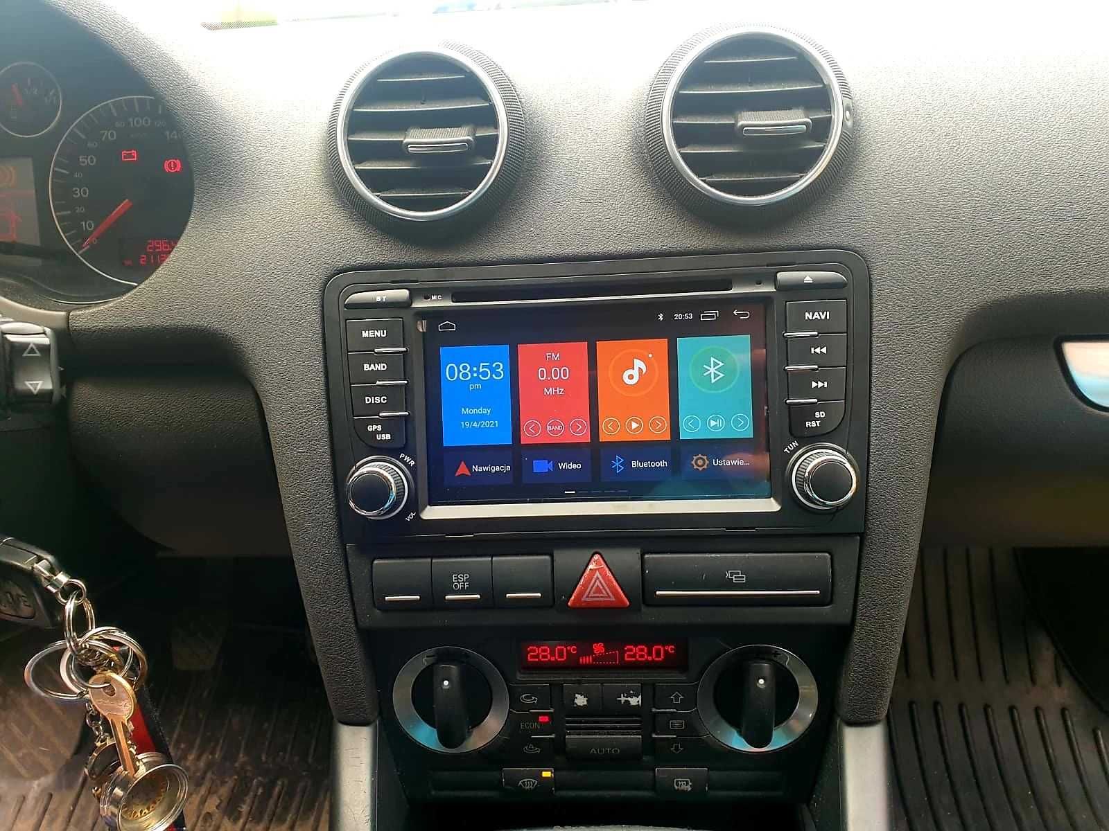 Radio 2din Android Audi A3 4GB Nawigacja, Bluetooth, DSP, Raty