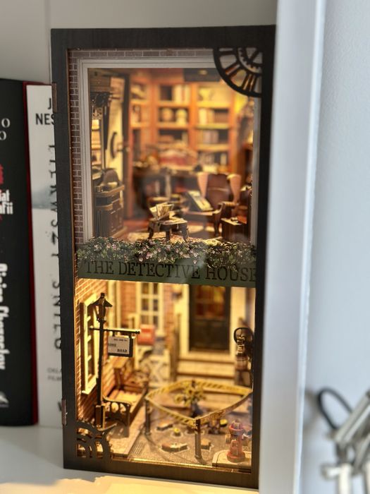 Book Nook Podpórka Do Książek Diorama Rękodzieło