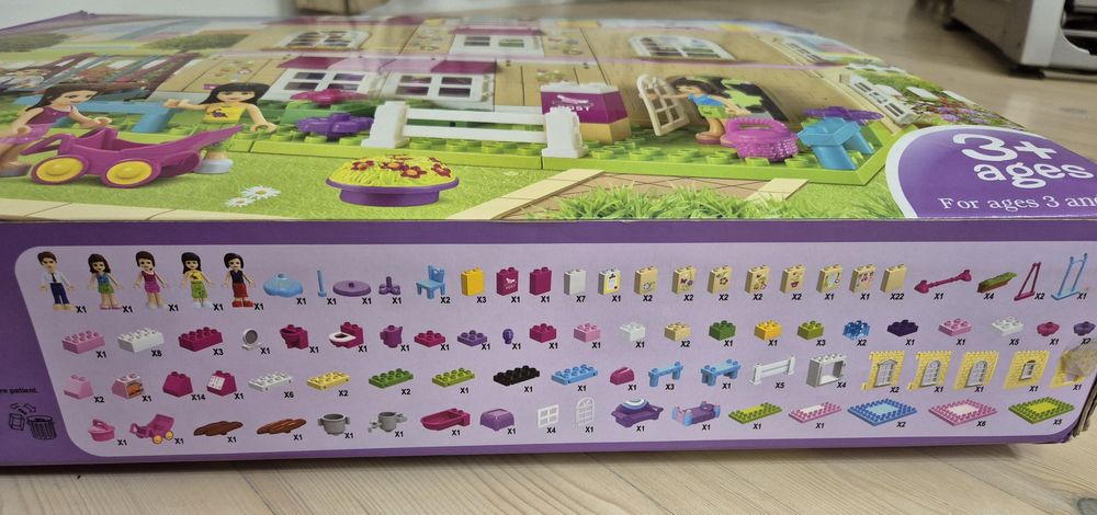 Конструктор JDLT, Двоповерховий будинокок друзів", 189 деталей