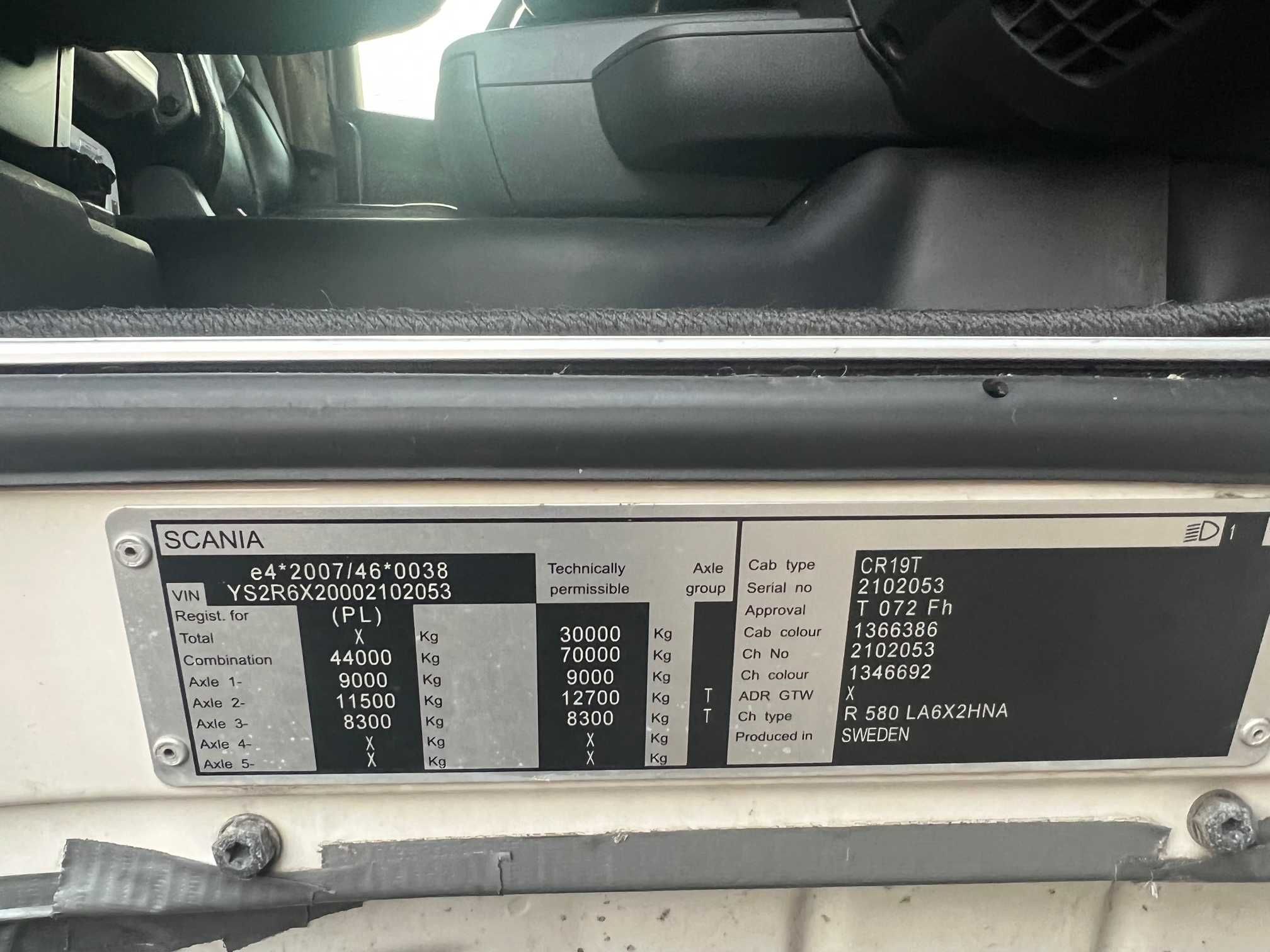 SCANIA R 580 6X2