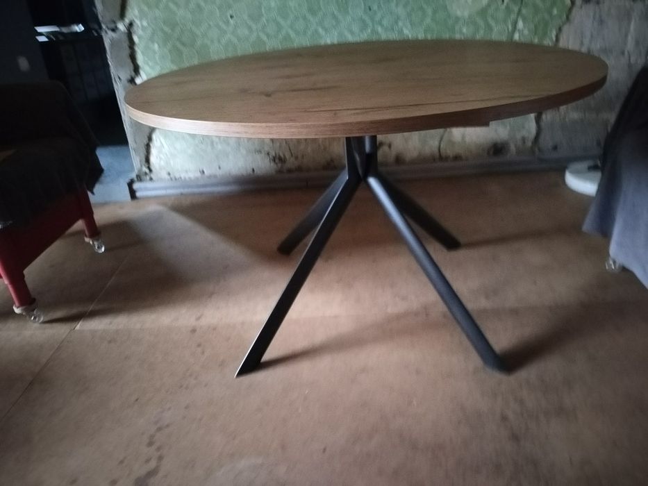 Stół industrialny okrągły 120-160 włoski