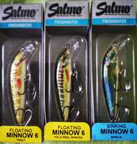 Woblery Salmo Minnow 6cm 3szt Pstrąg  Okoń Boleń