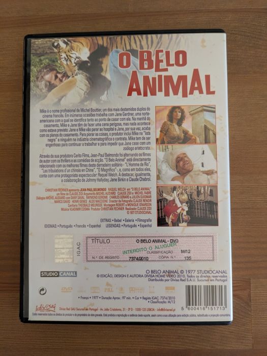 DVD " O Belo Animal " 1977 (Como Novo)