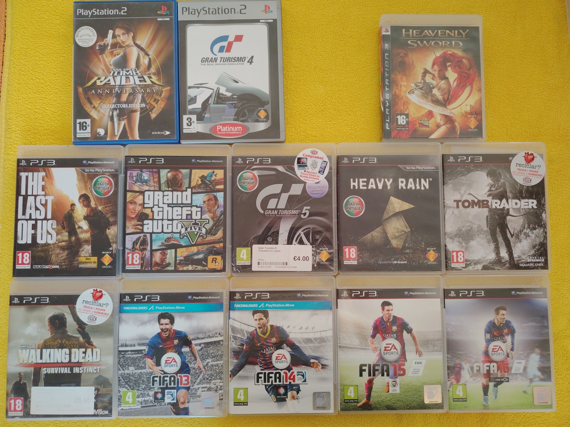 Lote - Jogos PS2 e PS3