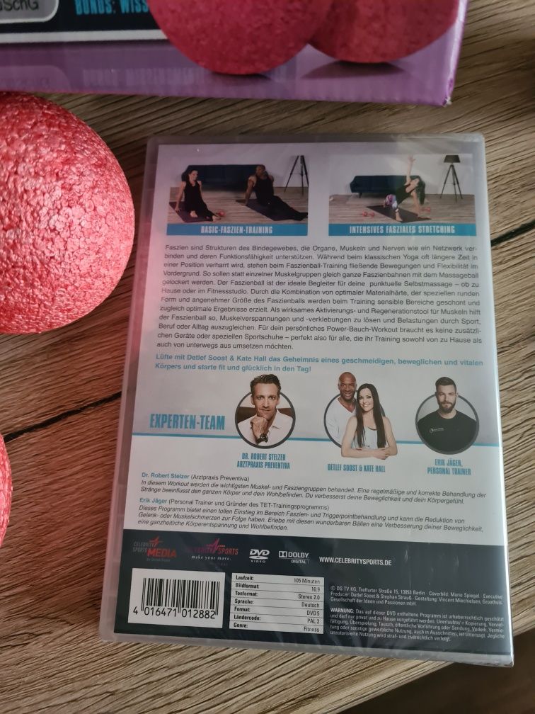 Trening powięziowy z piłkami do masażu i DVD NOWY +gratis
