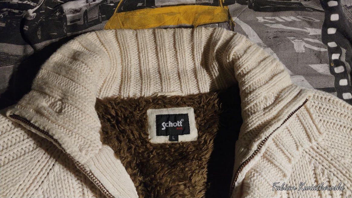 Sweter amerykańskiej firmy Schott NYC + GRATIS