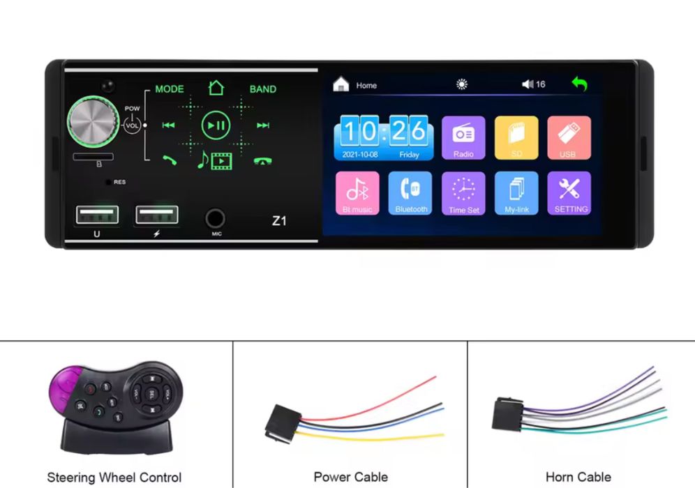 Vendo radio  novo 1 din 4.1 universal bluetooth usb mp5 touch screen