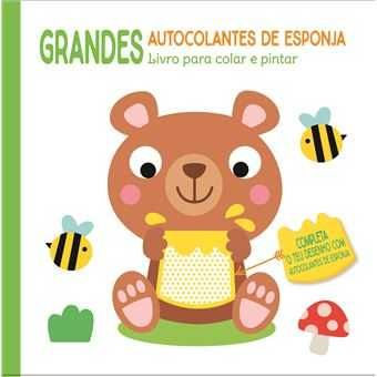 Grandes Autocolantes de Esponja - Colar e Pintar: Urso/.. -Desde 4€