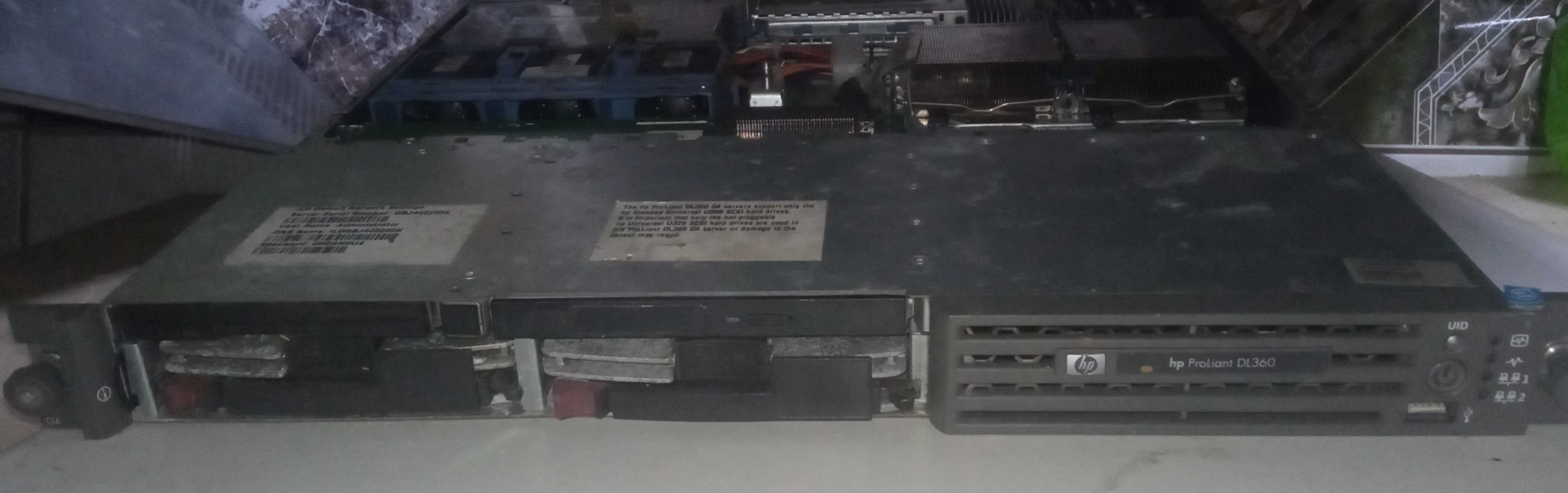 Serwer hp dl360 g4 1u + szyny