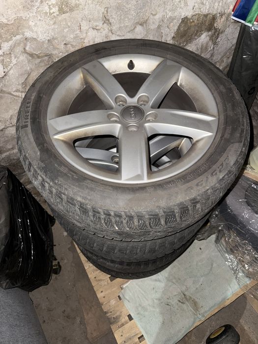 Alufelgi 17” Audi z oponami zimowymi Pirelli 225/50 r17