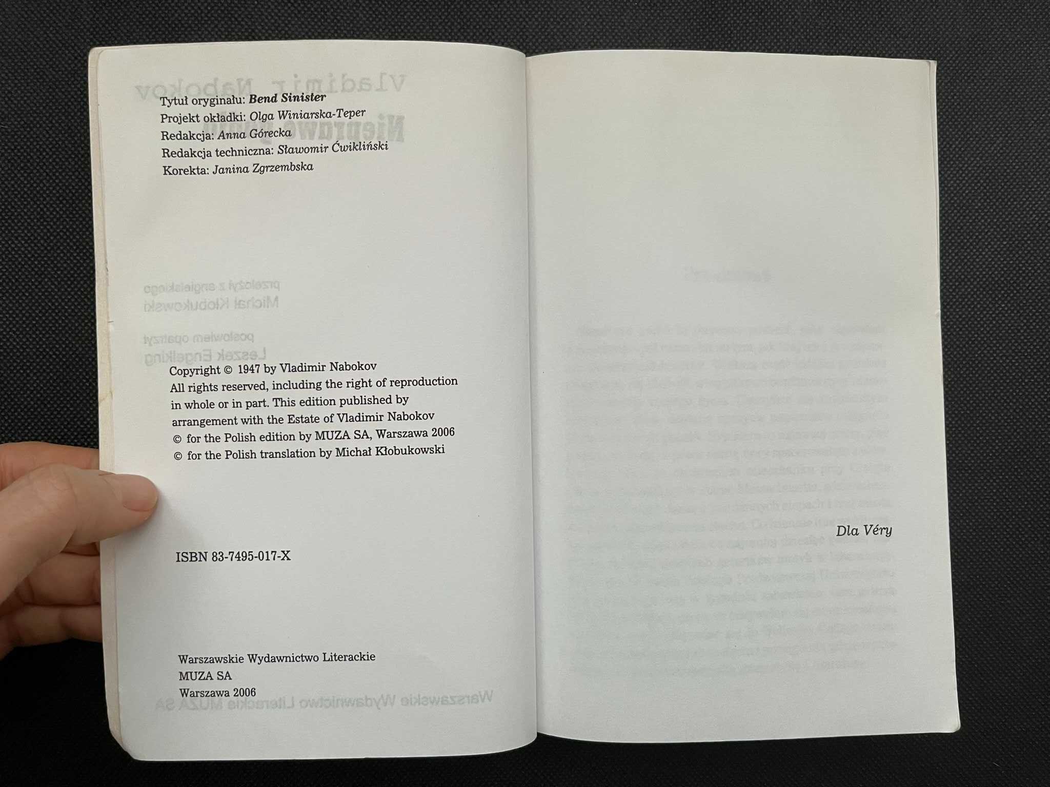 Nieprawe godło - Vladimir Nabokov (Wydawnictwo MUZA SA)