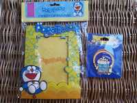 Moldura Doraemon + adesivo para roupa Shin Chan