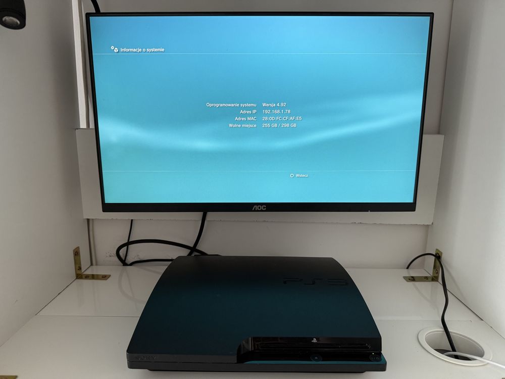 PS3 - PlayStation 3 Slim 320GB - plomba i pudełko
