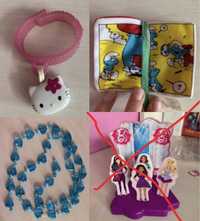 Детские игрушки смурфики, барби, хелоу кити. Barbie, Hello Kitty.