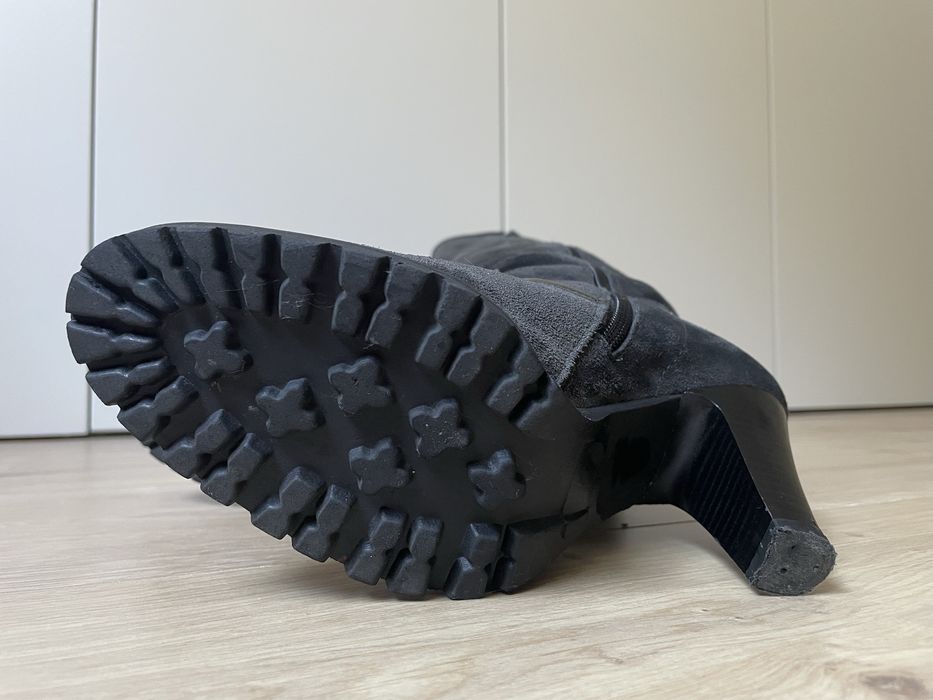 Botas de camurça cinza GABOR