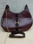 Bordowa torba torebka avon
