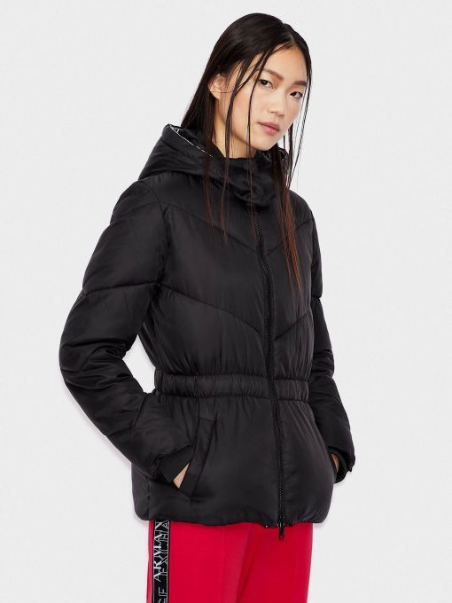 Жіноча куртка Armani Exchange чорна XS. Куртка армани осенняя
