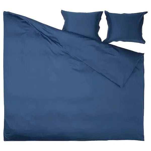Ikea pościel Luktjasmin 200/200 granatowa