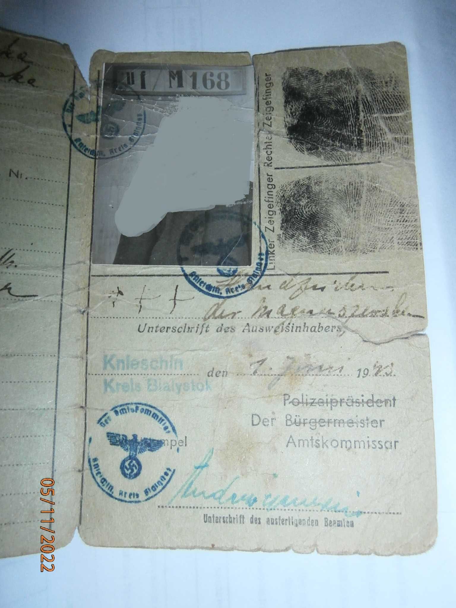 Kenkarta 1940r oryginał