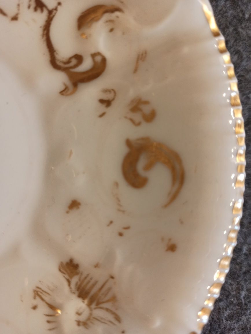 Porcelana Śląska Filiżanka do herbaty  DUO Złocenia