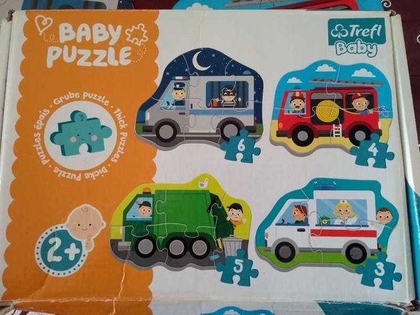 Trefl baby puzzle 2+ pojazdy