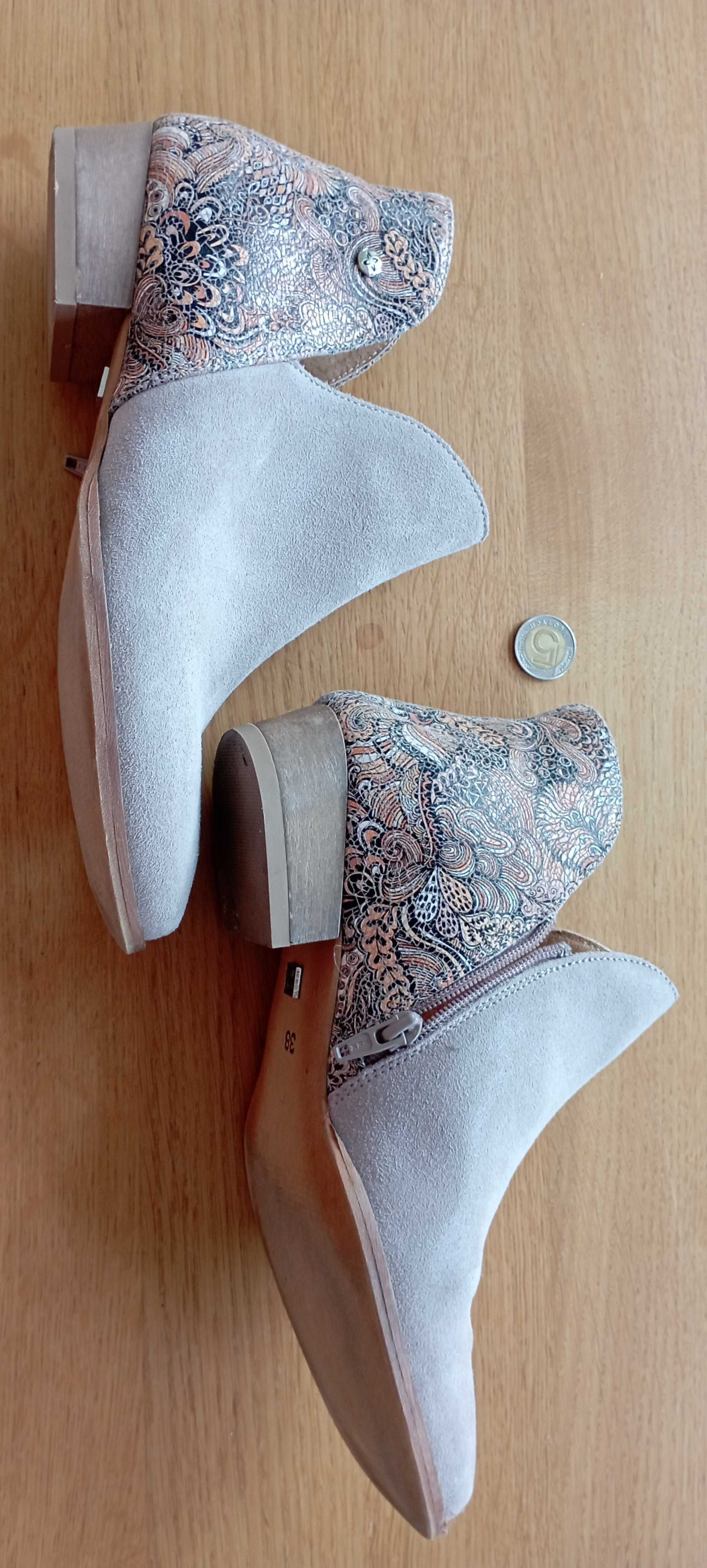 Stylowe botki damskie Maciejka – rozmiar 38