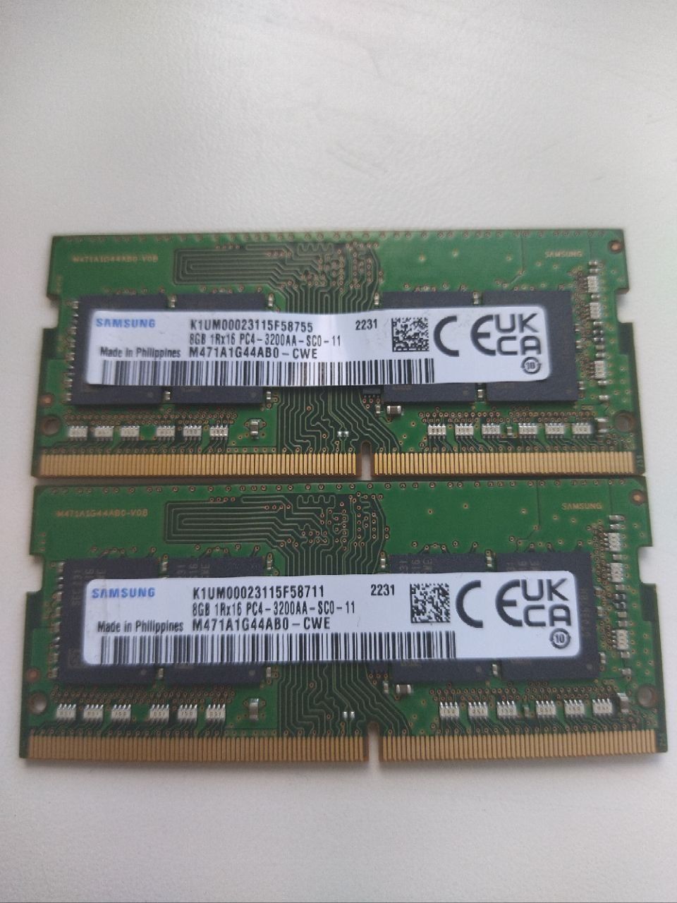 Оперативная память 16 gb DDR4-3200 (1600 MHz)