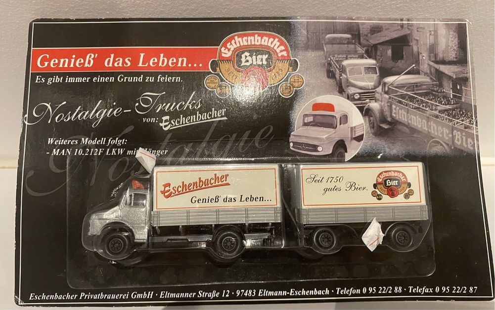 Niemieckie piwo truck eschenbasch NOSTALGIE