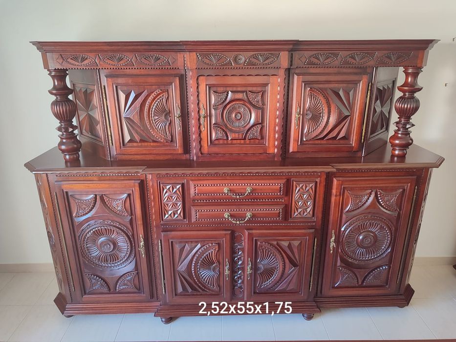 Buffet sala estar mogno acajou possibilidade de entrega