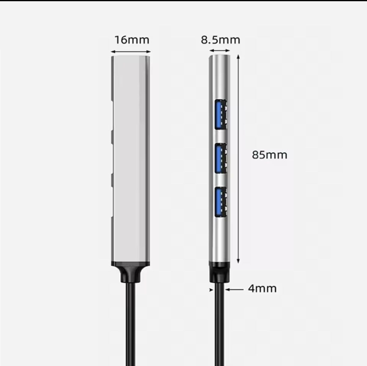 Adaptador type c para 4 usb