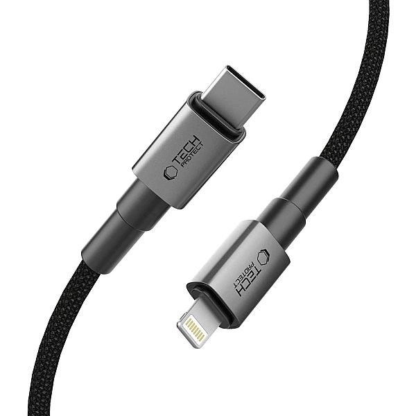 Kabel Tech-Protect Ultraboost DNA USB-C / Lightning PD27W/3A 25 cm - s