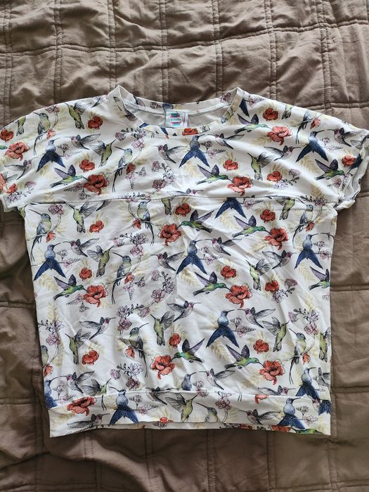 T-shirt bluzka do karmienia piersią oversize