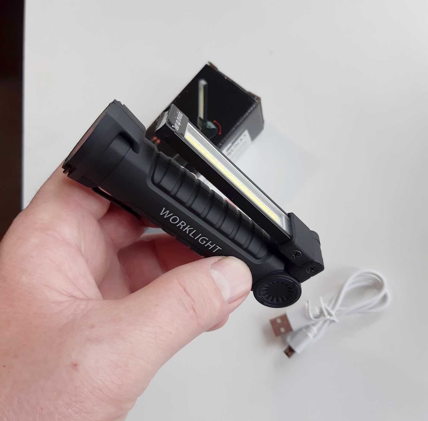 LED latarka akumulator ładowanie USB pięć trybów pracy odporna deszcz
