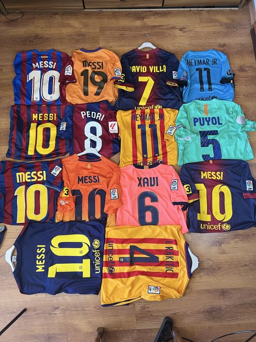 Jersey Barcelona Pedri Messi David Villa Xavi Puyol Rakitic Neymar
